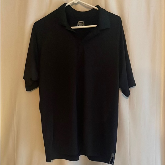 Slazenger Black Polo Shirt Sleek Design - Picture 1 of 4